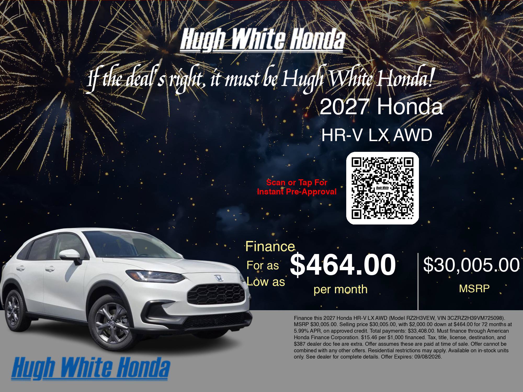 New 2027 Honda HR-V LX image 7