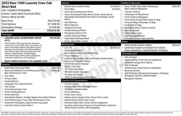 Used 2023 RAM 1500 Laramie AWD/4WD image 11