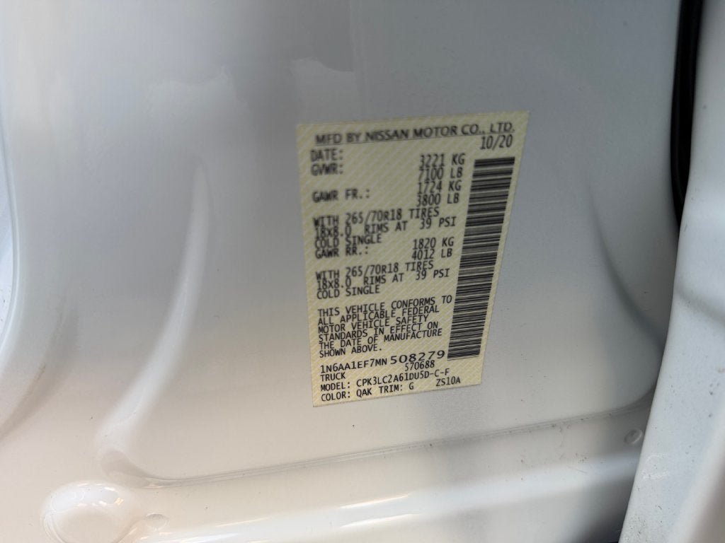 Used 2021 Nissan Titan SV w/ SV Convenience Package RWD image 37