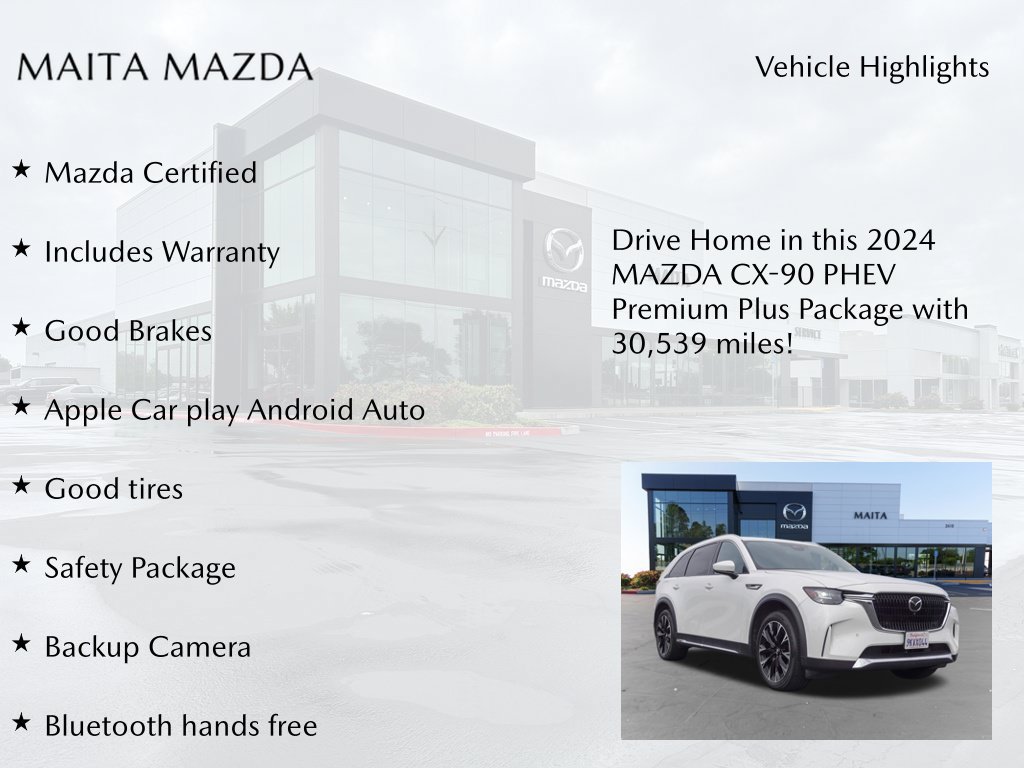 Certified 2024 MAZDA CX-90 Plug-In Hybrid w/ Premium Plus AWD/4WD image 8