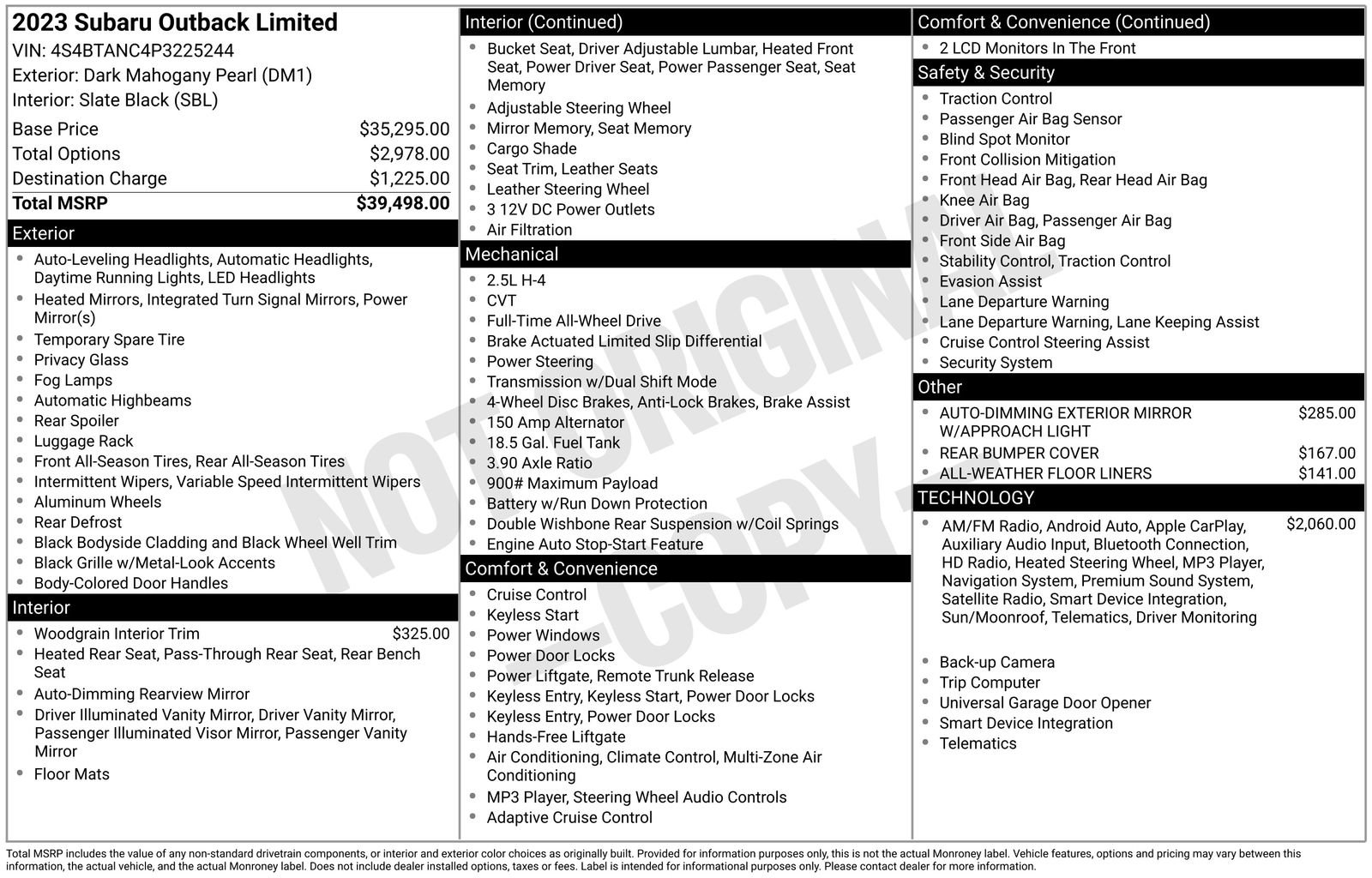 Certified 2023 Subaru Outback Limited image 23