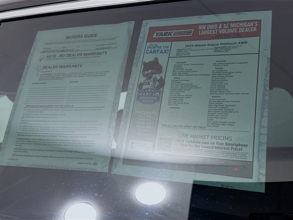 Certified 2023 Nissan Rogue Platinum w/ Platinum Premium Package image 13