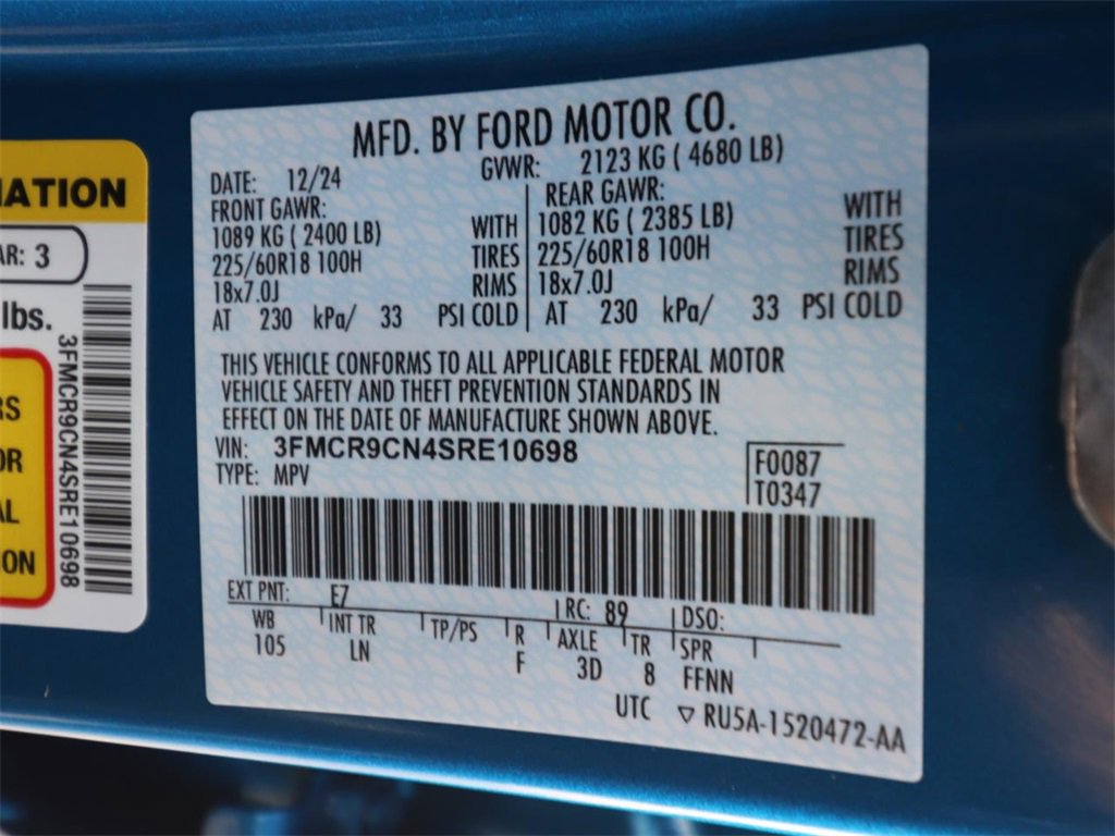 Certified 2025 Ford Bronco Sport Outer Banks w/ Outer Banks Tech Package+ image 25