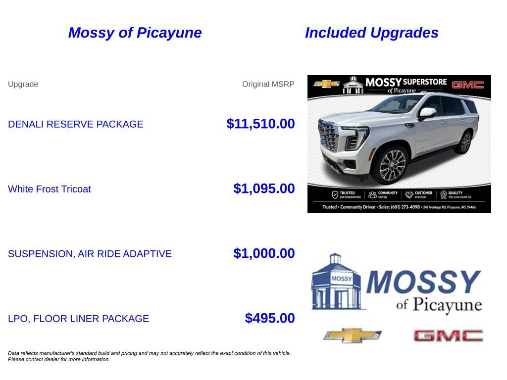 Used 2025 GMC Yukon Denali w/ Denali Reserve Package RWD image 7