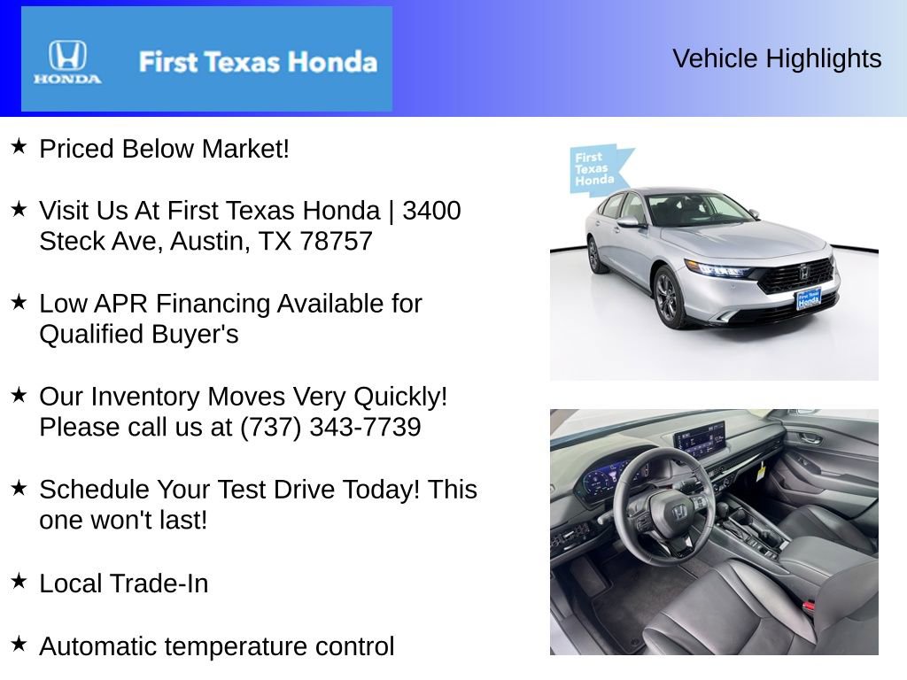 Used 2025 Honda Accord EX-L image 5