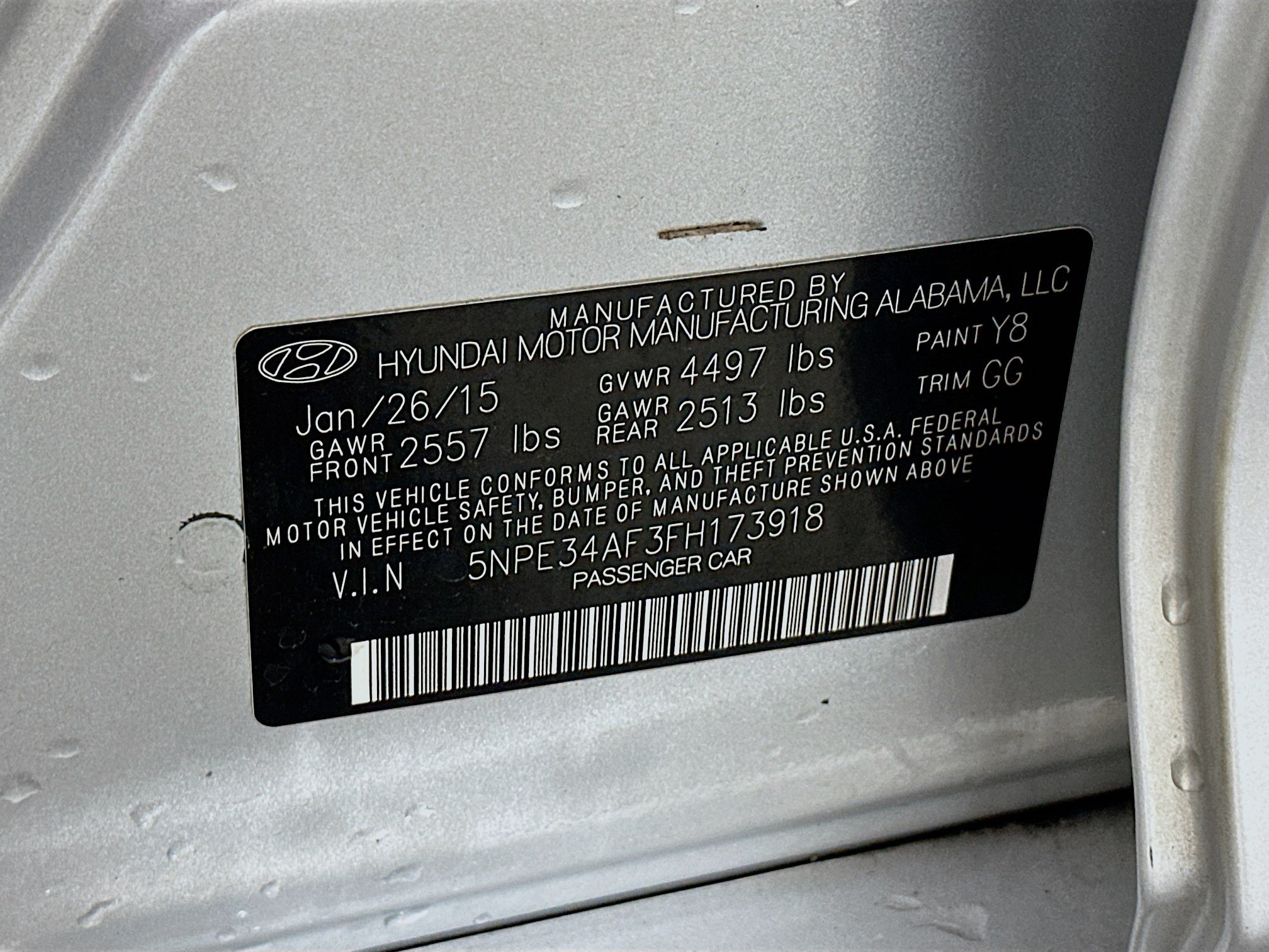 Used 2015 Hyundai Sonata Sport w/ Option Group 04 FWD image 12