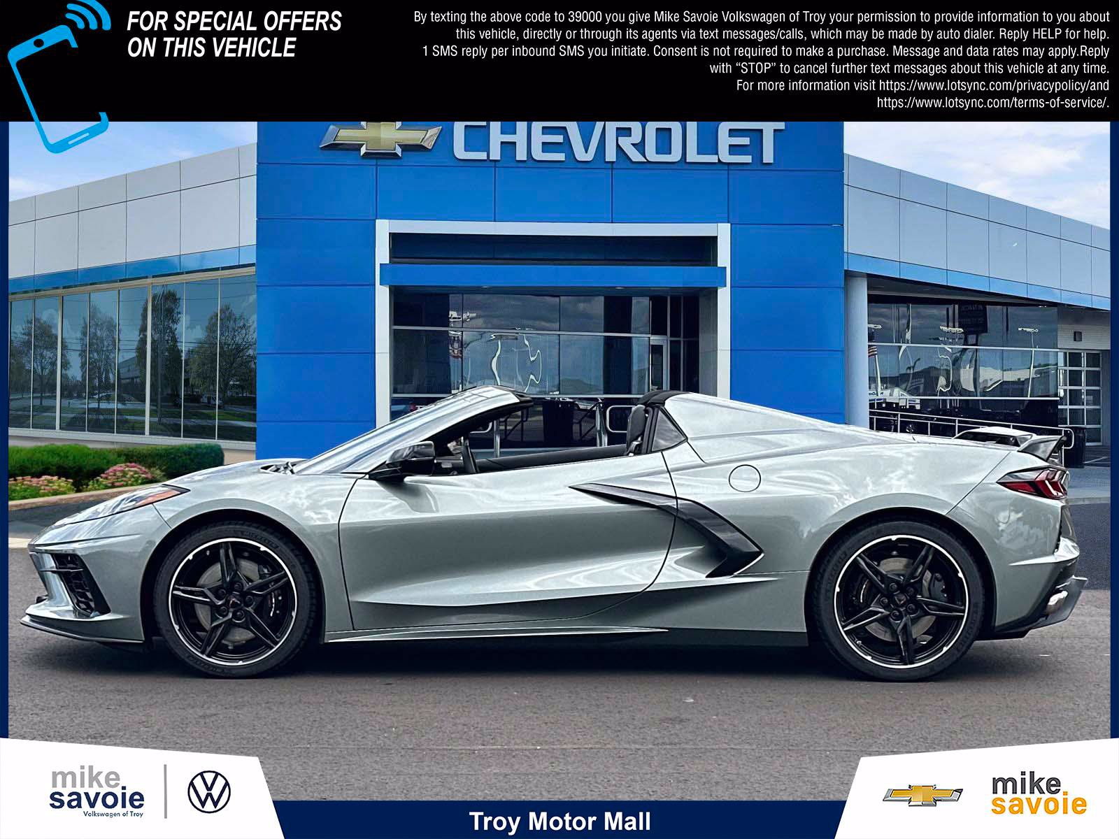 Certified 2023 Chevrolet Corvette Stingray Preferred Conv w/ Z51 Performance Package RWD image 2