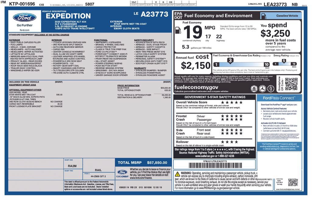 Used 2020 Ford Expedition XLT AWD/4WD image 57