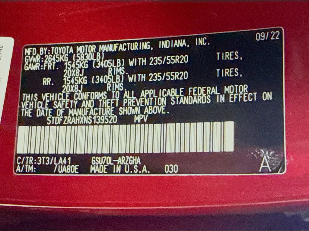 Used 2022 Toyota Highlander Platinum FWD image 33