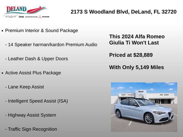 Used 2024 Alfa Romeo Giulia Ti RWD image 8