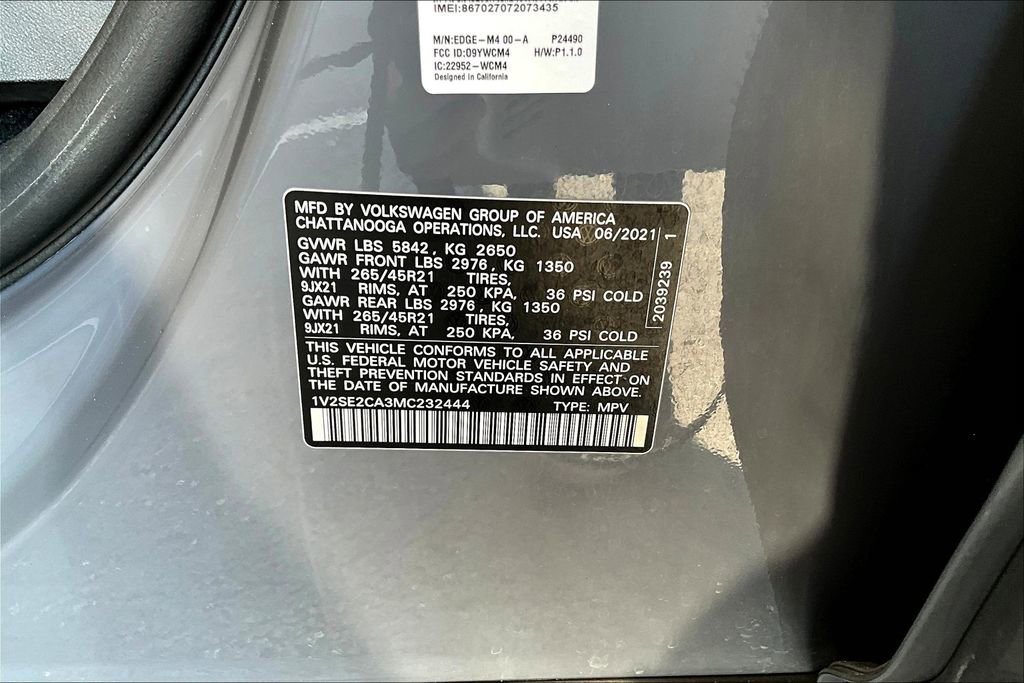 Used 2021 Volkswagen Atlas Cross Sport SEL R-Line image 44