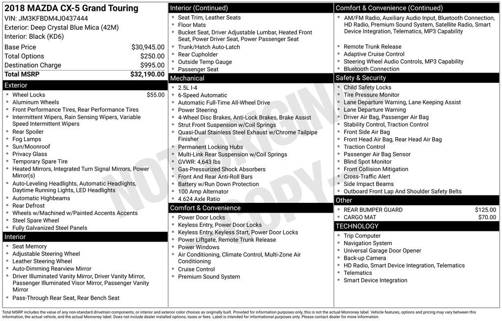 Used 2018 MAZDA CX-5 Grand Touring image 5