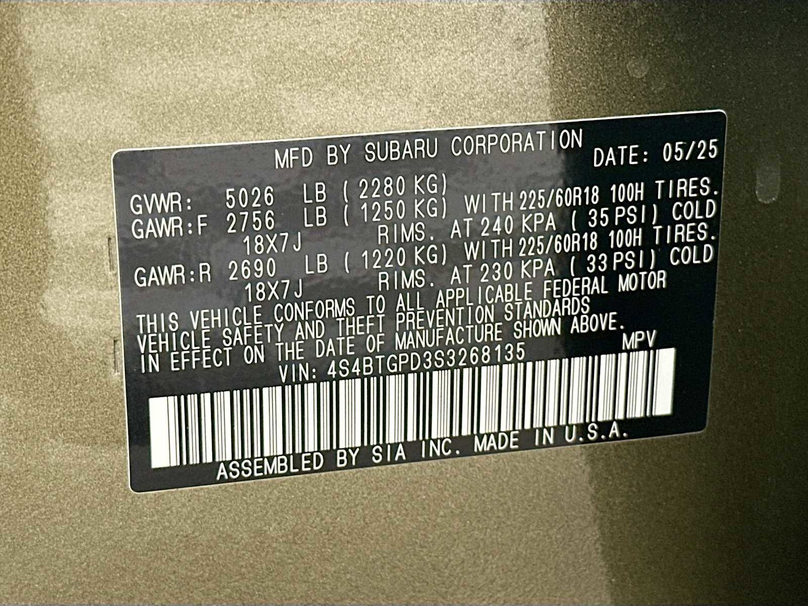 New 2025 Subaru Outback Touring XT image 31