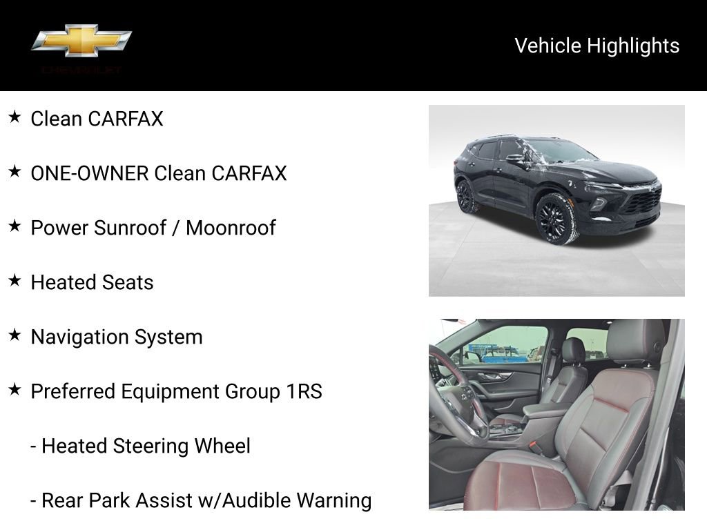 Certified 2023 Chevrolet Blazer RS w/ LPO, Floor Liner Package image 18