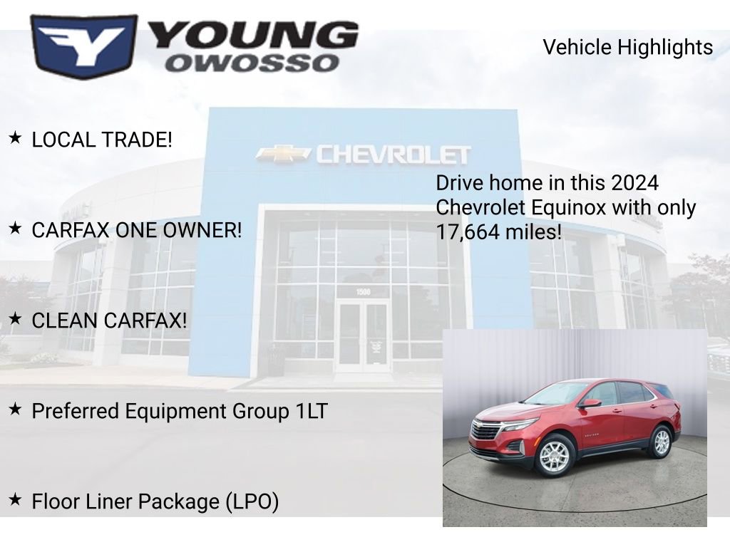 Certified 2024 Chevrolet Equinox LT w/ LPO, Floor Liner Package FWD image 7
