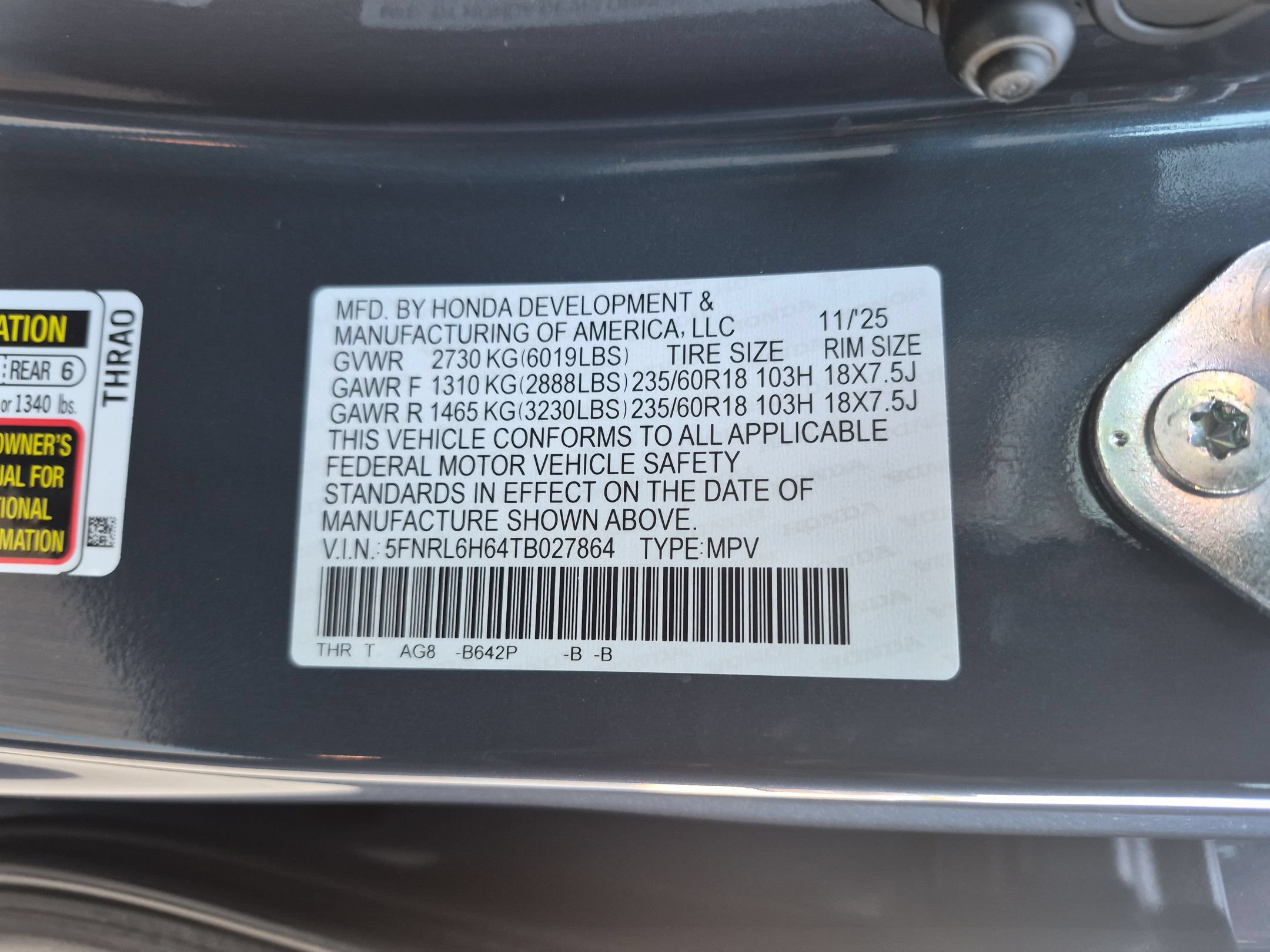 Used 2026 Honda Odyssey EX-L image 36