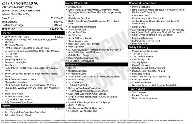 Used 2019 Kia Sorento LX image 7