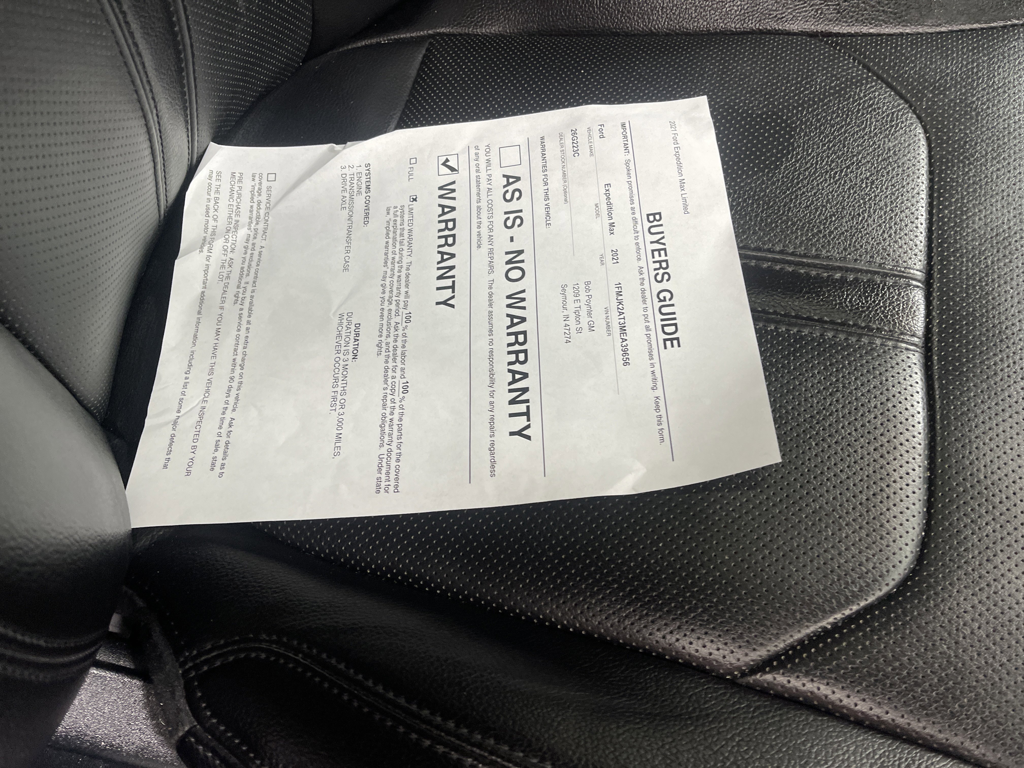 Used 2021 Ford Expedition Max Limited image 27