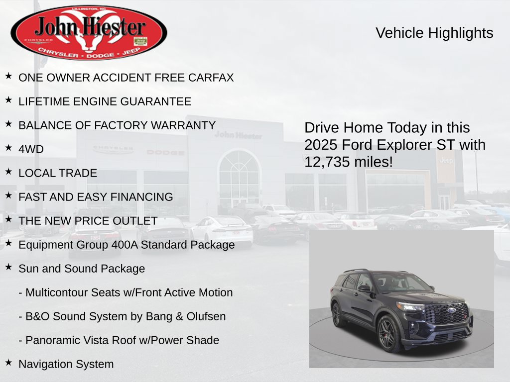 Used 2025 Ford Explorer ST w/ Sun And Sound Package AWD/4WD image 5