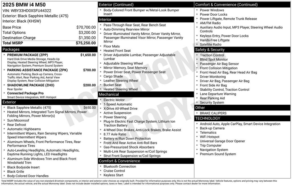Certified 2025 BMW i4 M50 w/ Premium Package image 31