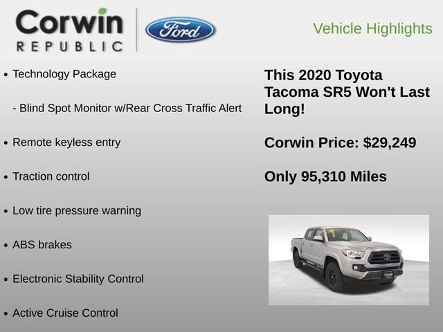 Used 2020 Toyota Tacoma SR5 w/ Technology Package image 6