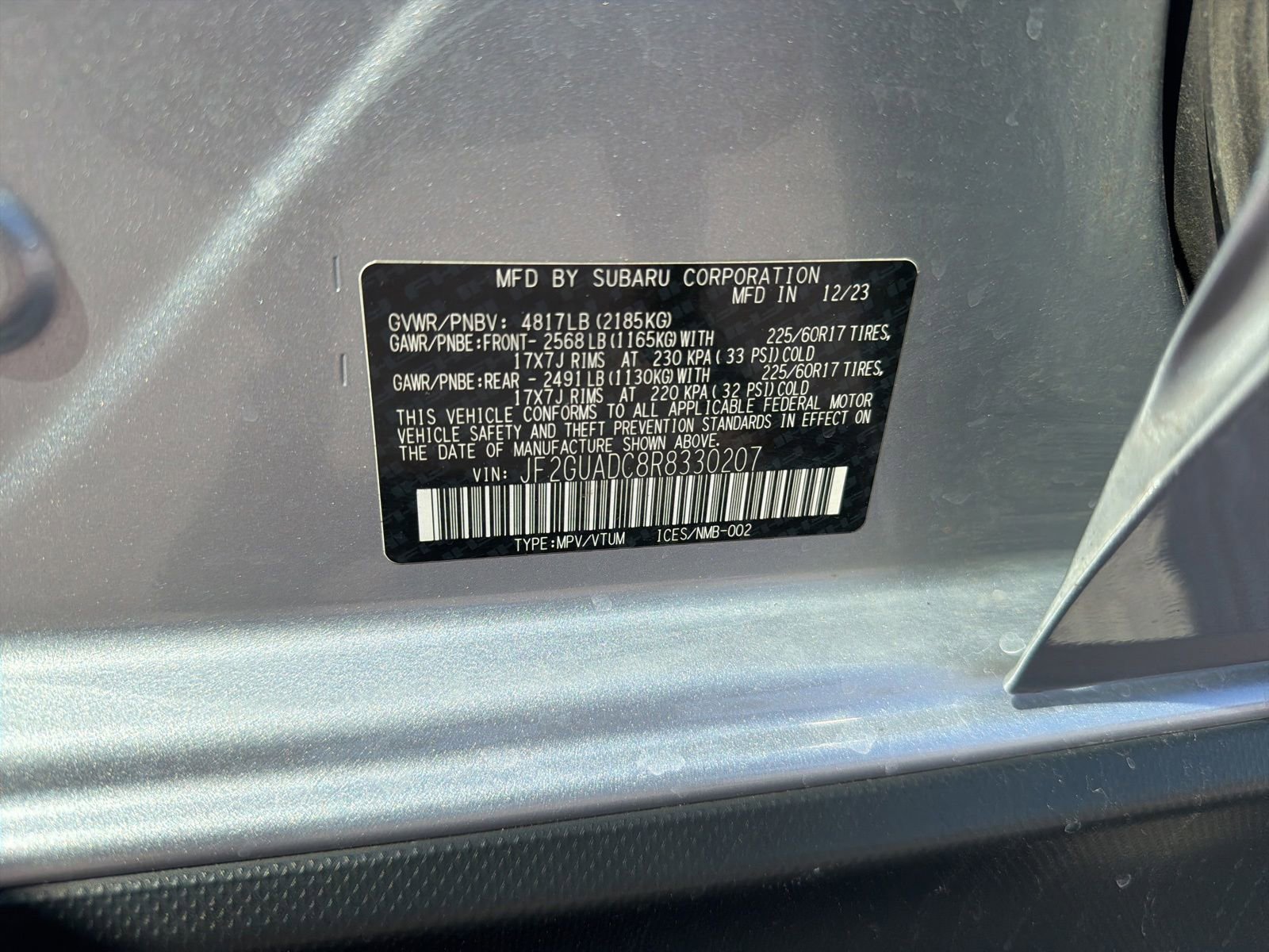 Certified 2024 Subaru Crosstrek 2.0i Premium AWD/4WD image 11