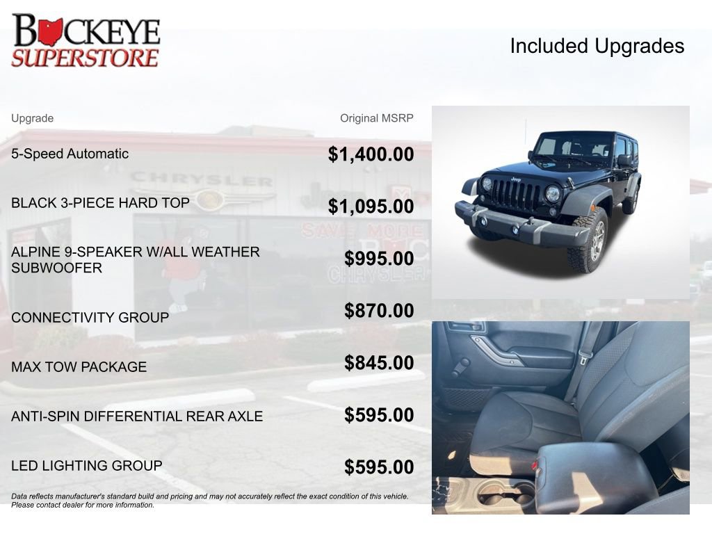 Certified 2018 Jeep Wrangler Unlimited Sport w/ Connectivity Group image 10