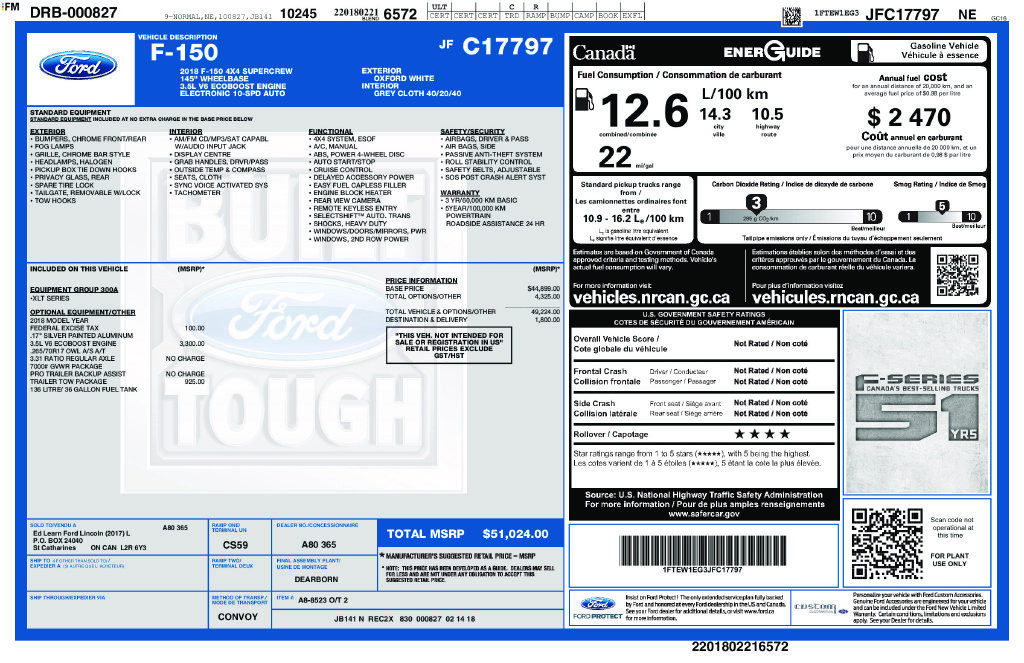 Used 2018 Ford F150 XLT w/ Trailer Tow Package AWD/4WD image 55