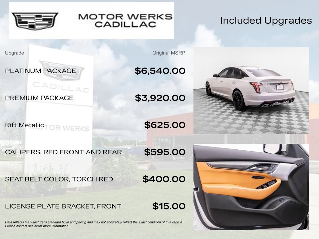 Certified 2023 Cadillac CT5 V w/ Platinum Package RWD image 8