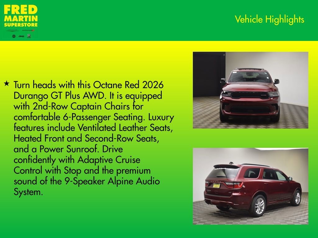 New 2026 Dodge Durango GT AWD/4WD image 8
