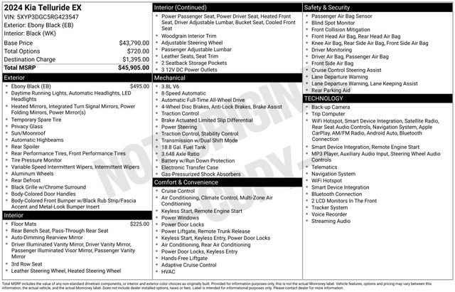 Certified 2024 Kia Telluride EX AWD/4WD image 39