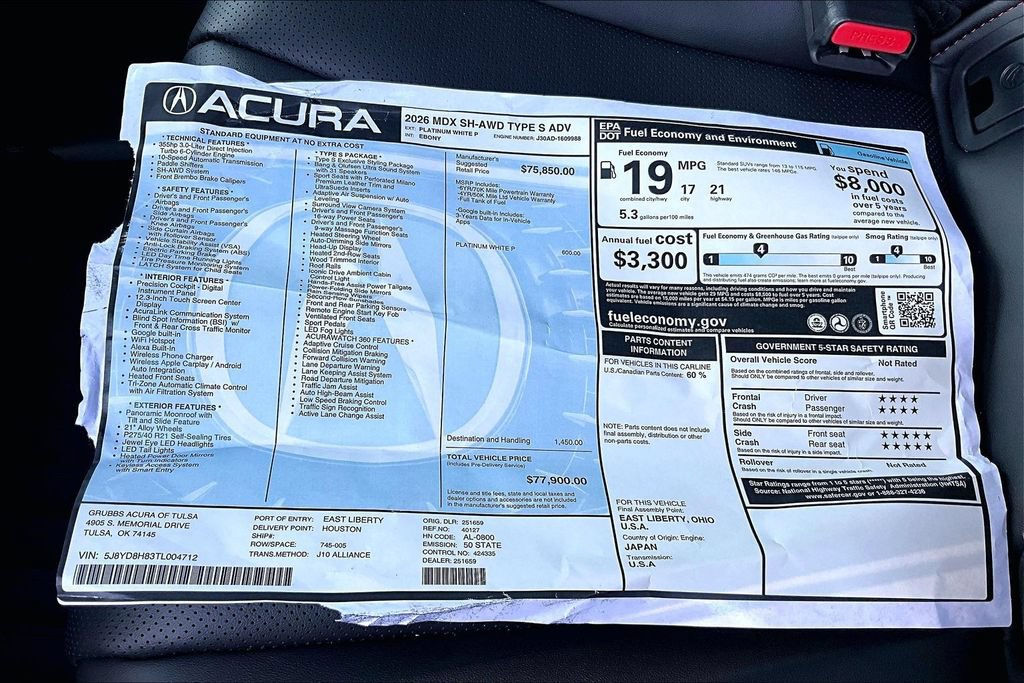 New 2026 Acura MDX Type S AWD/4WD image 40