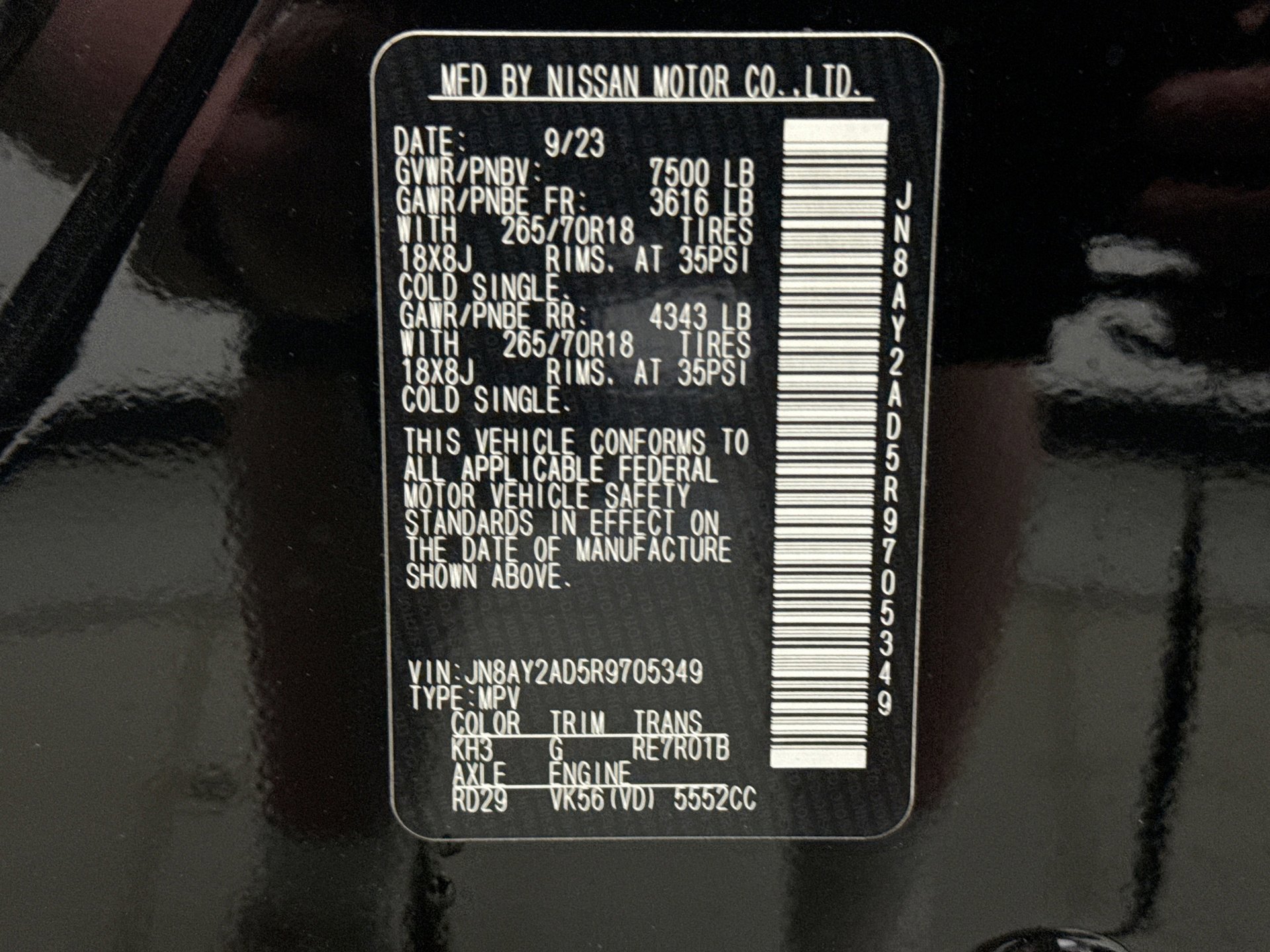 Used 2024 Nissan Armada SV w/ Cargo Package AWD/4WD image 22