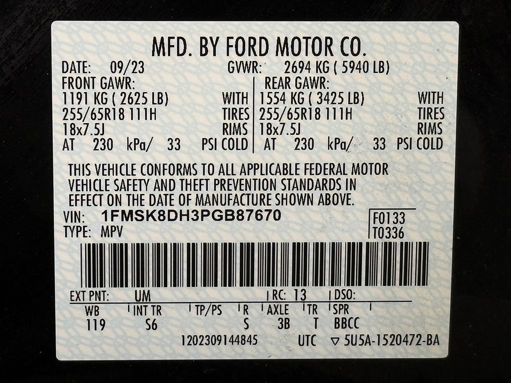 Used 2023 Ford Explorer XLT w/ Equipment Group 202A AWD/4WD image 45