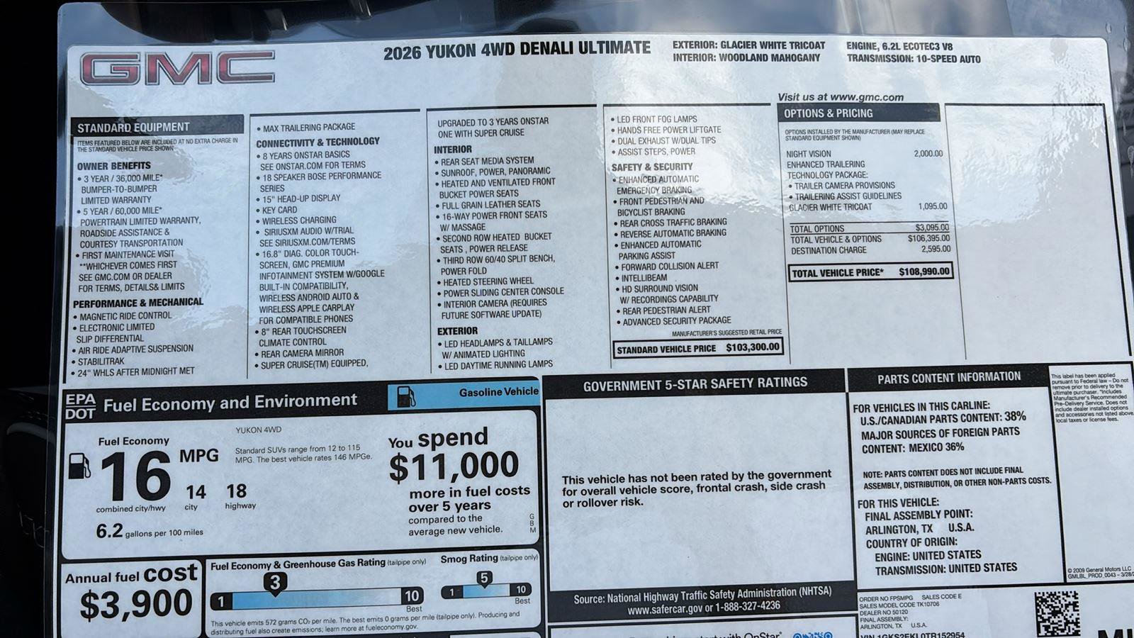 New 2026 GMC Yukon Denali Ultimate image 41