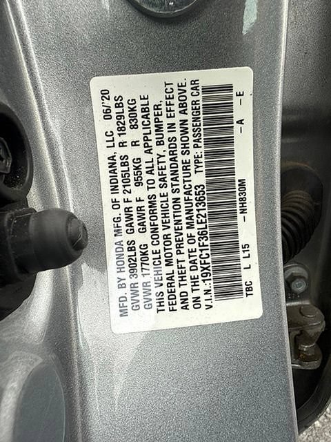 Used 2020 Honda Civic EX image 8
