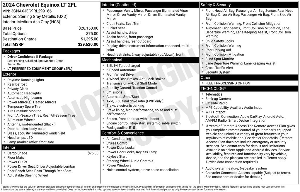 Used 2024 Chevrolet Equinox LT FWD image 36