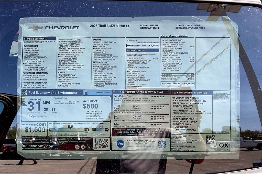 New 2026 Chevrolet TrailBlazer LT image 14