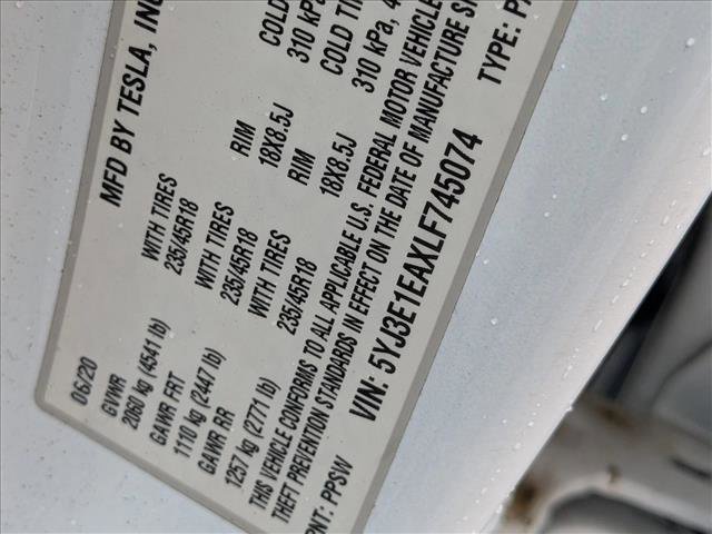 Used 2020 Tesla Model 3 Standard Range Plus image 15