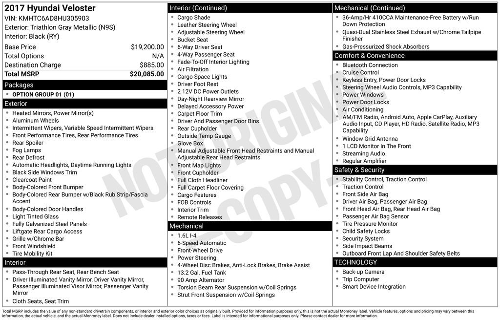 Used 2017 Hyundai Veloster image 10