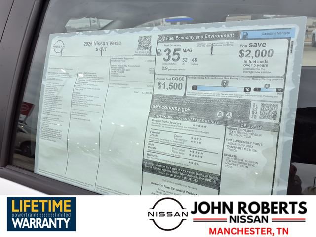 New 2025 Nissan Versa S w/ Trunk Package image 19