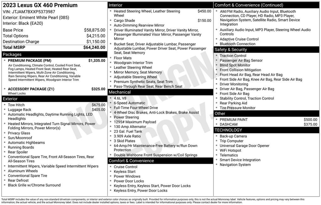 Used 2023 Lexus GX 460 Premium w/ Premium Package image 33