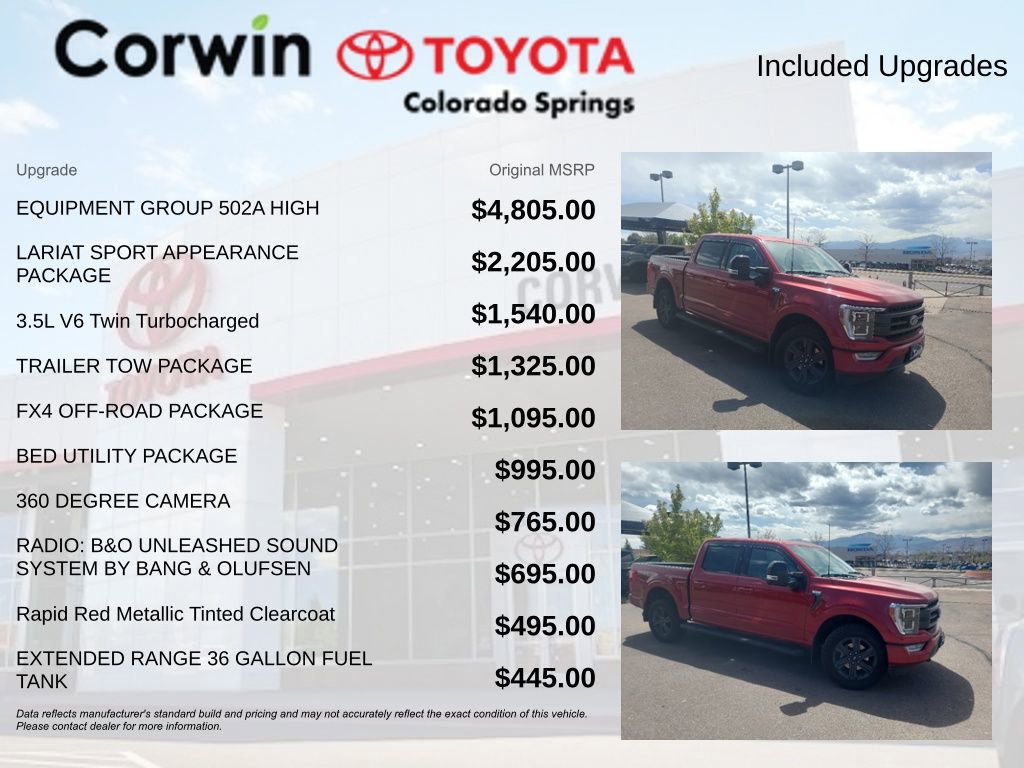 Used 2023 Ford F150 Lariat w/ Equipment Group 502A High AWD/4WD image 8