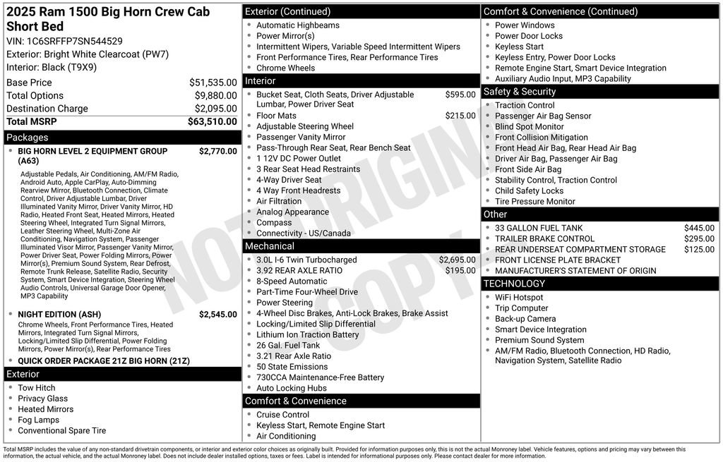 Used 2025 RAM 1500 Big Horn AWD/4WD image 40