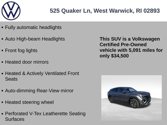 Certified 2025 Volkswagen Atlas Cross Sport SE image 13