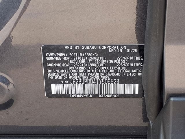 New 2026 Subaru Outback Limited AWD/4WD image 10