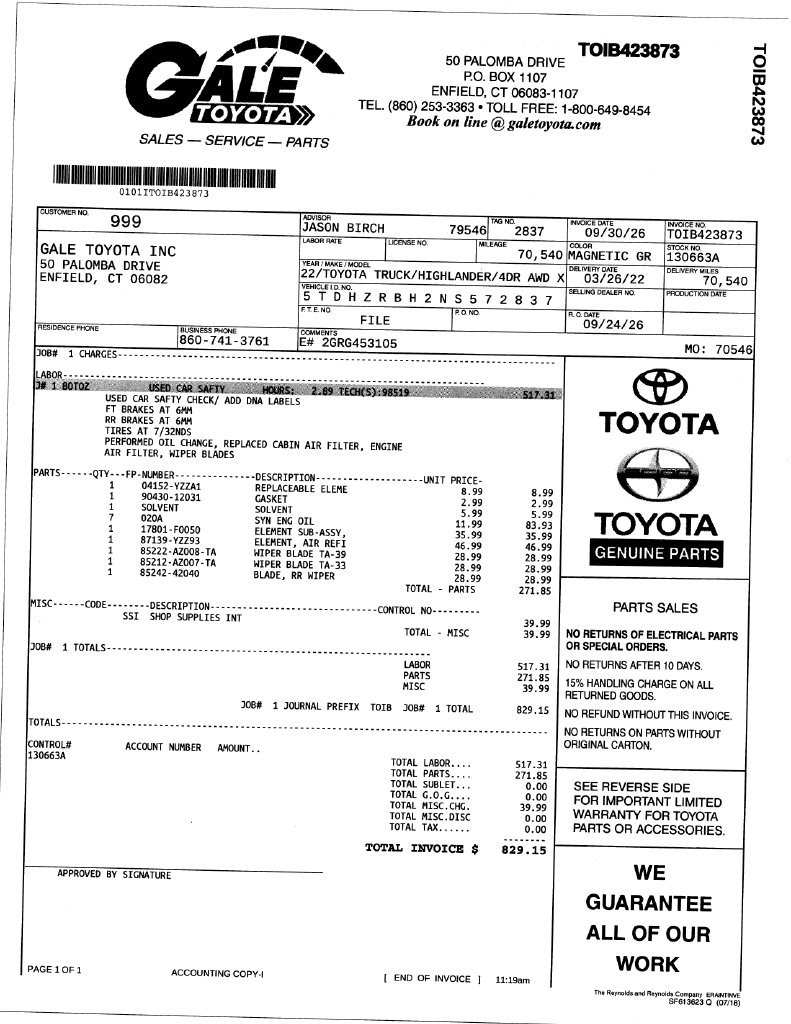 Used 2022 Toyota Highlander XLE AWD/4WD image 12