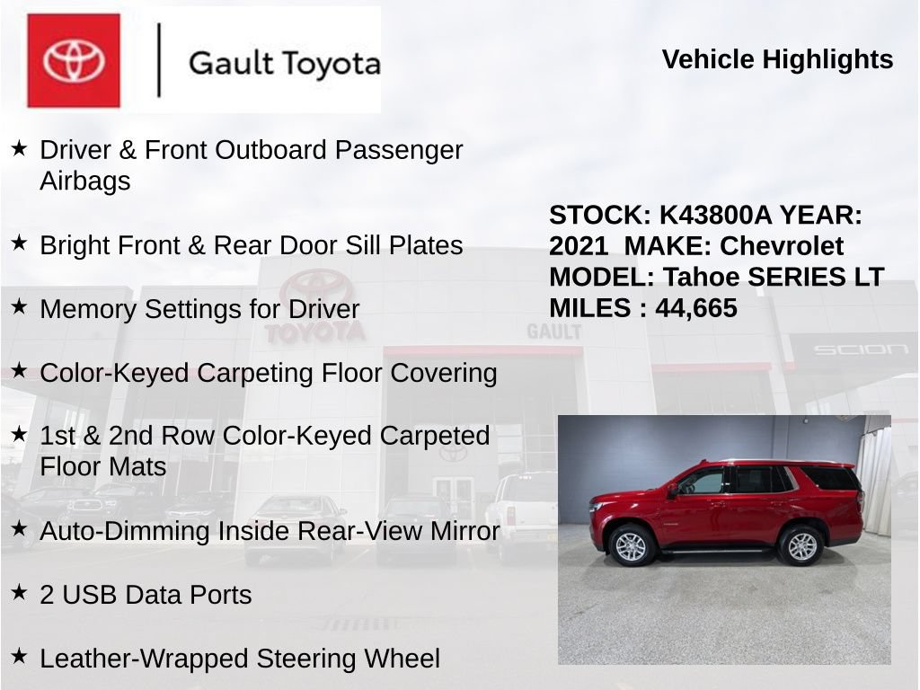Used 2021 Chevrolet Tahoe LT AWD/4WD image 6