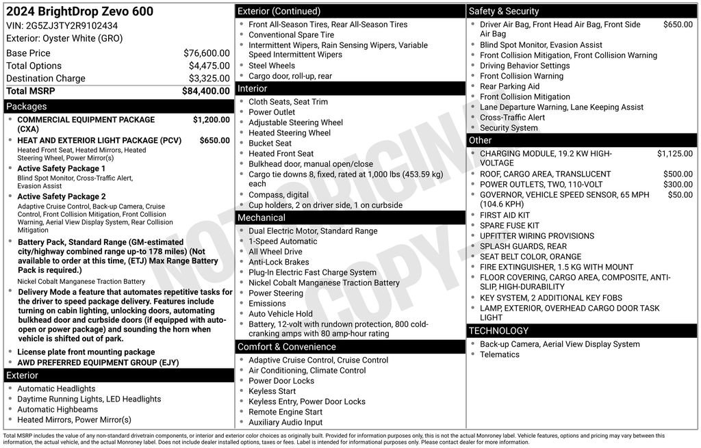Used 2024 Chevrolet Brightdrop 600 w/ Commercial Equipment Package AWD/4WD image 27