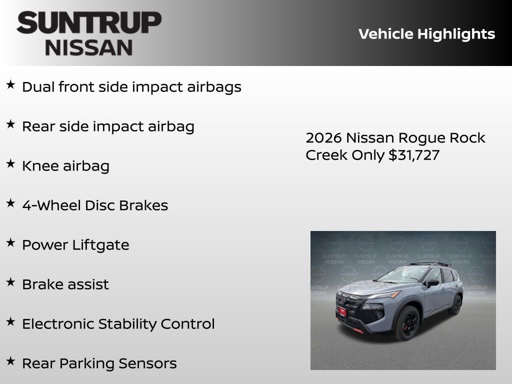 New 2026 Nissan Rogue Rock Creek image 23